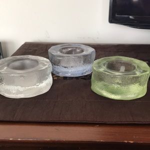 Party Lite Tealight Holders (3) set